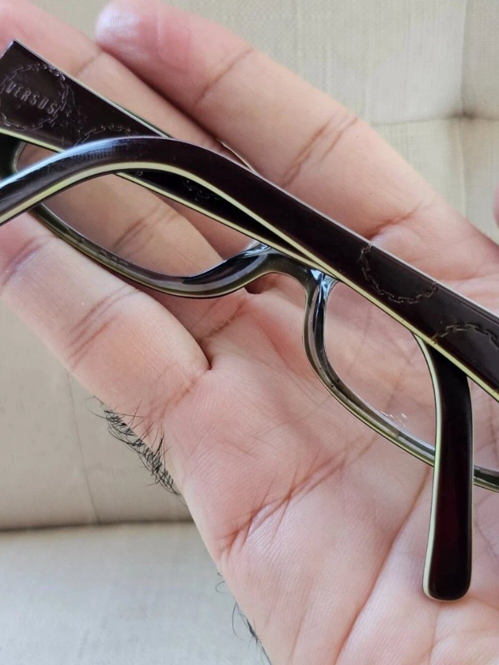 Versus by Versace Women Eyeglasses/Glasses Frame Brown MOD8014 51[]14 135 Frame - Picture 9 of 12
